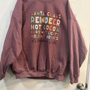 Gildan Maroon Holiday Sweatshirt